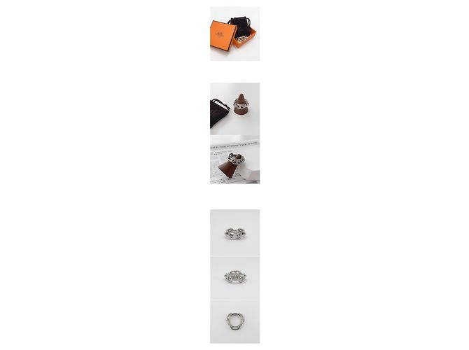 Ring Hermès Anel de lenço Regate Porta-lenço Palladium Silver Prata - vista 2