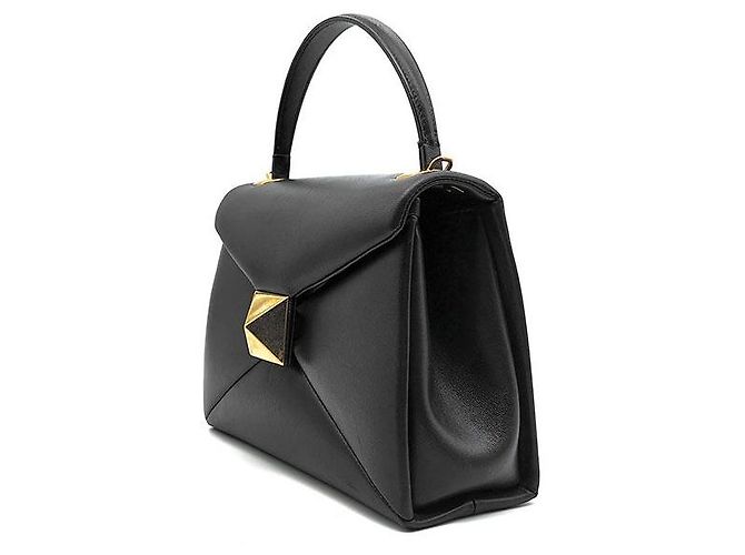 Valentino One Stud Top Handle Shoulder Bag Small Black - view 2