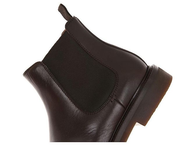 Brunello Cucinelli Waxed Calf Leather Chelsea Boots Black - view 9