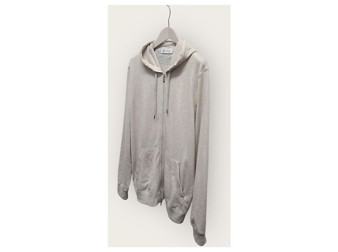 Brunello Cucinelli Beigefarbener Cashmere-Kapuzenpullover mit Reißverschluss Braun - Ansicht 2