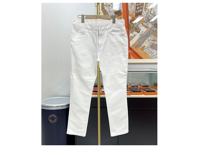 Louis Vuitton Slim Denim Jeans Weiß - Ansicht 2