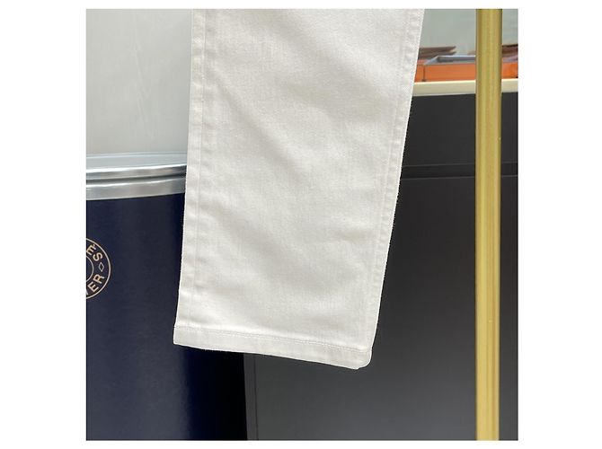 Louis Vuitton Slim Denim Jeans Weiß - Ansicht 4