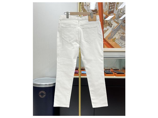 Louis Vuitton Slim Denim Jeans Weiß - Ansicht 5