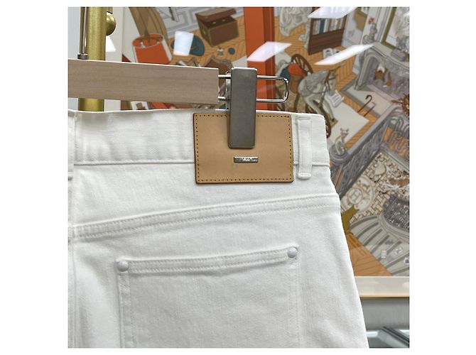 Louis Vuitton Slim Denim Jeans Weiß - Ansicht 6