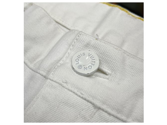 Louis Vuitton Slim Denim Jeans Weiß - Ansicht 8