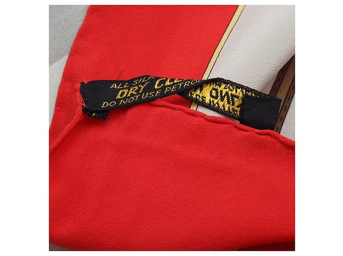 Céline Pañuelo de seda rojo Castaño - vista 3