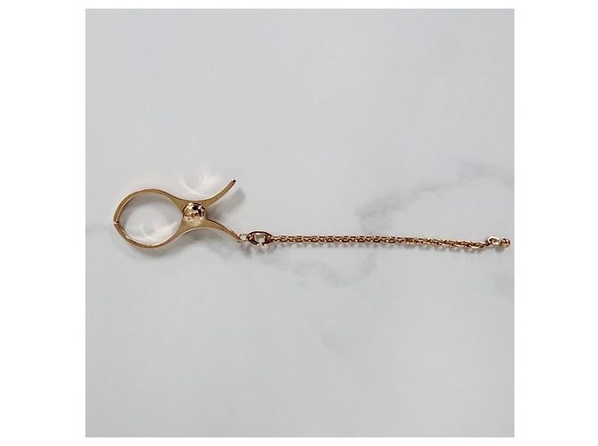 Hermès Handschuhclip Schlüsselanhänger Rose Gold OR Pink - Ansicht 4