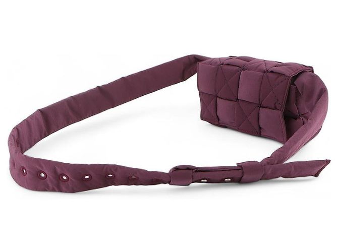 Bottega Veneta Borsa a tracolla mini Padded Tech Cassette Porpora - vista 2