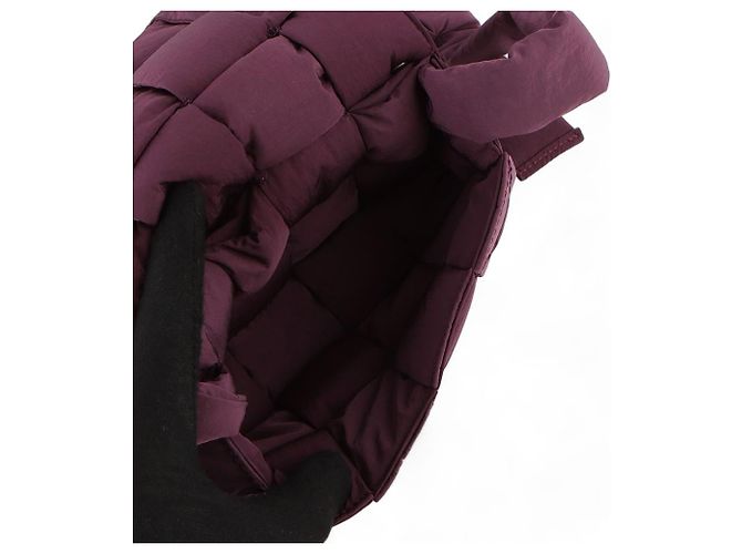 Bottega Veneta Borsa a tracolla mini Padded Tech Cassette Porpora - vista 7