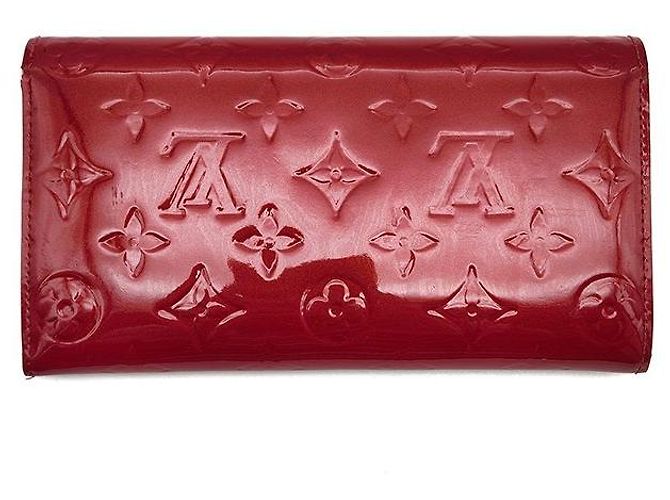 Louis Vuitton Cartera Sara en charol Roja - vista 2