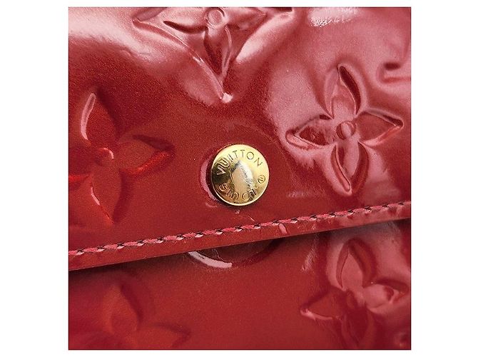 Louis Vuitton Cartera Sara en charol Roja - vista 7