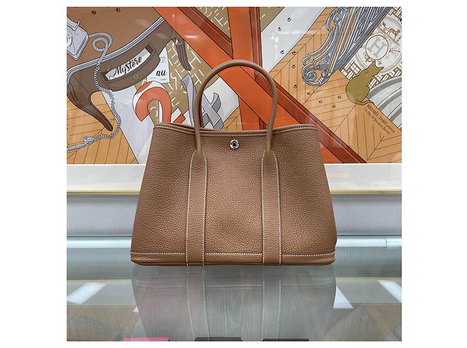 Hermès Garden Party Gold Stamp Gold D'oro - vista 6