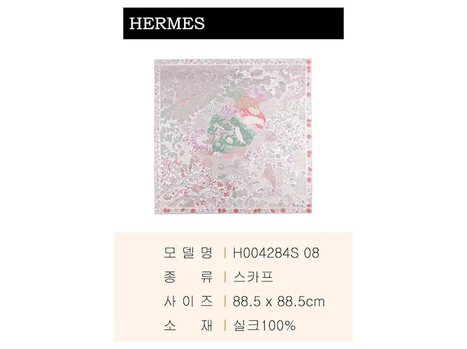 Hermès Schal Dans les Bras de Selene Weiß - Ansicht 3