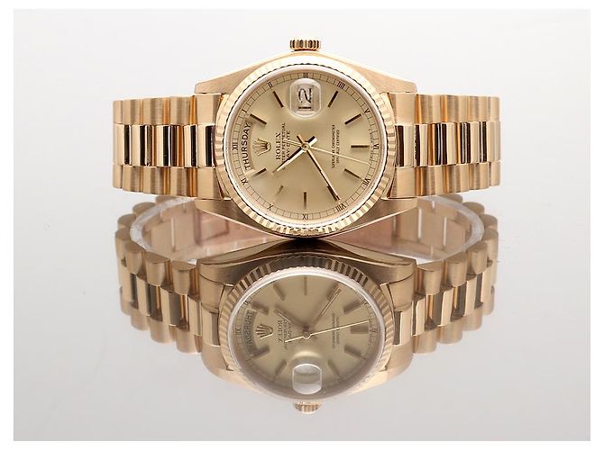Rolex Orologio Day-Date da uomo in oro Cassa in oro D'oro - vista 12