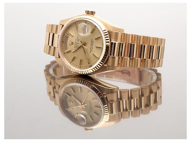 Rolex Orologio Day-Date da uomo in oro Cassa in oro D'oro - vista 14