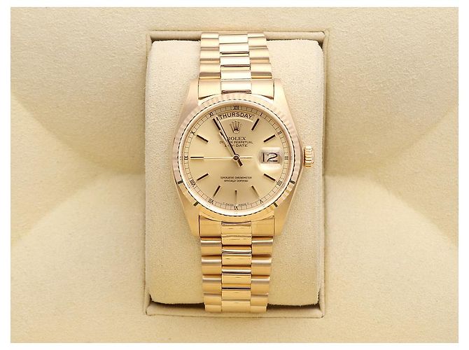 Rolex Orologio Day-Date da uomo in oro Cassa in oro D'oro - vista 16