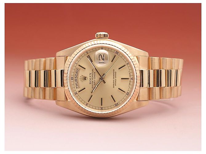 Rolex Orologio Day-Date da uomo in oro Cassa in oro D'oro - vista 17