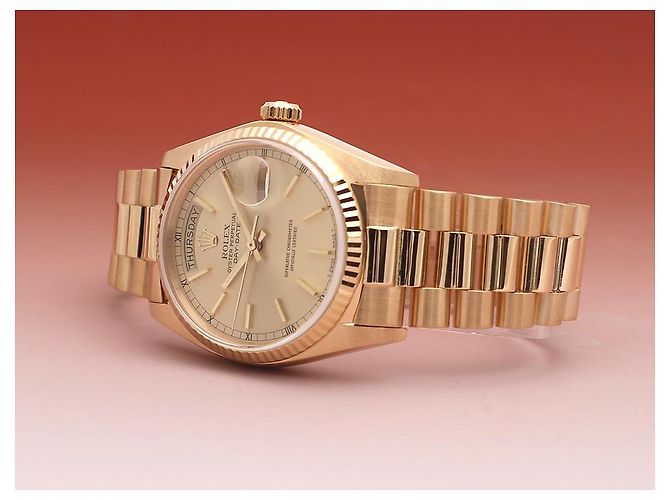 Rolex Orologio Day-Date da uomo in oro Cassa in oro D'oro - vista 18