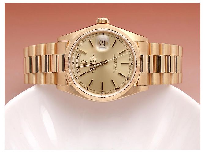 Rolex Orologio Day-Date da uomo in oro Cassa in oro D'oro - vista 23