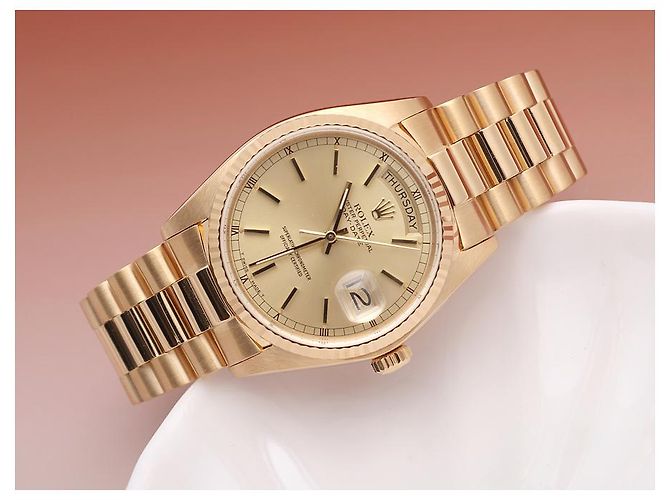 Rolex Orologio Day-Date da uomo in oro Cassa in oro D'oro - vista 25