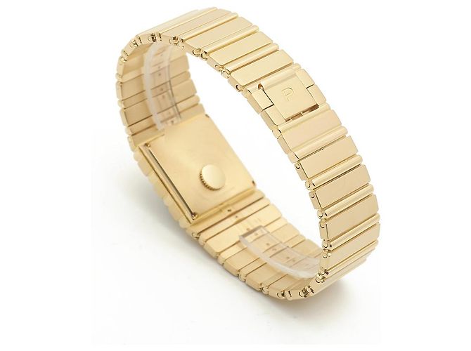 Piaget Orologio Square Jumbo Polo Onyx Original Diamond da Uomo Oro Nero - vista 20