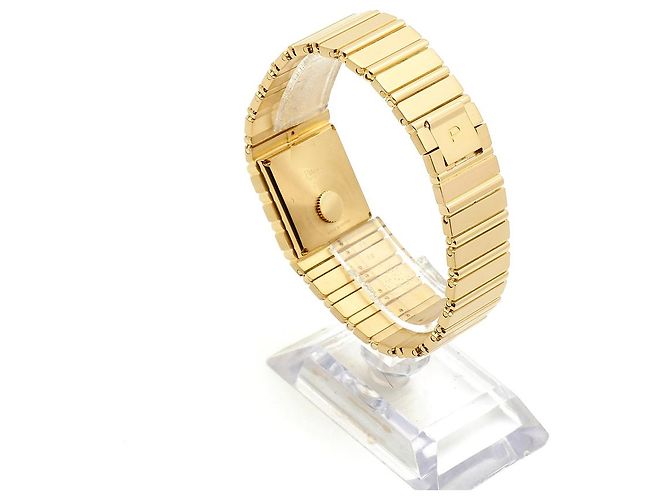 Piaget Orologio Square Jumbo Polo Onyx Original Diamond da Uomo Oro Nero - vista 7