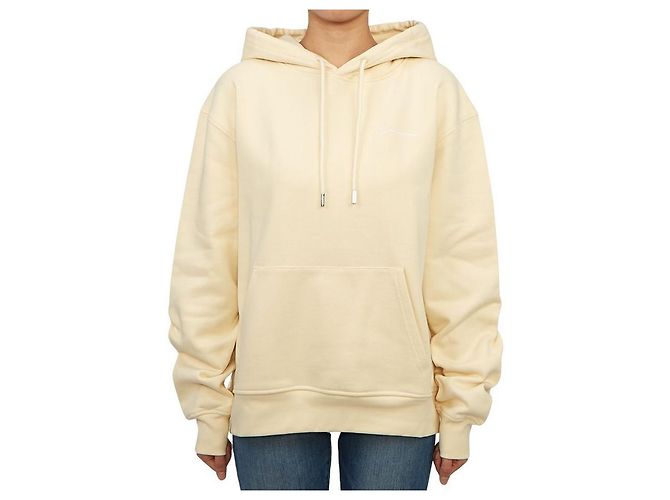 Jacquemus Sudadera con capucha de forro polar unisex Dorado - vista 4