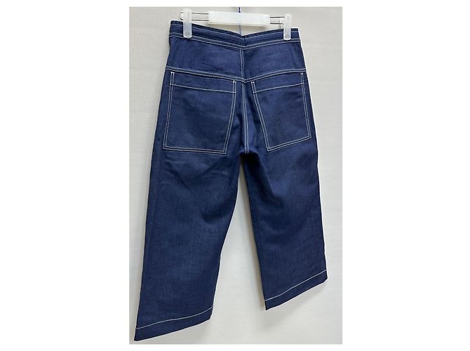 Pantalones de carpintero Acne Studios con costuras en contraste Negro - vista 6