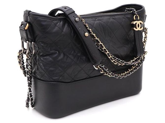 Chanel Borsa Hobo Gabrielle Medium Crossbody Nero - vista 2