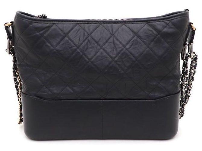 Chanel Borsa Hobo Gabrielle Medium Crossbody Nero - vista 3