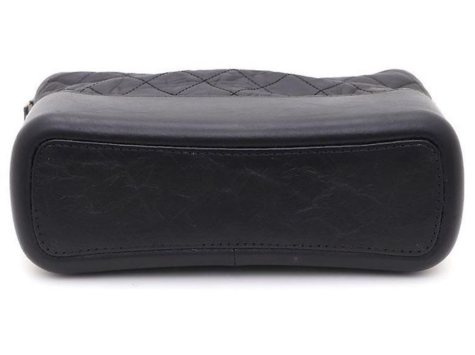 Chanel Borsa Hobo Gabrielle Medium Crossbody Nero - vista 6
