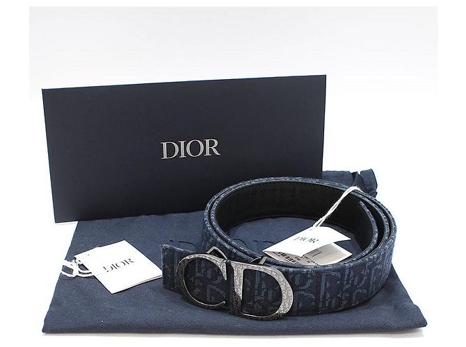 Dior Ceinture réversible à boucle Oblique CD - vue 2