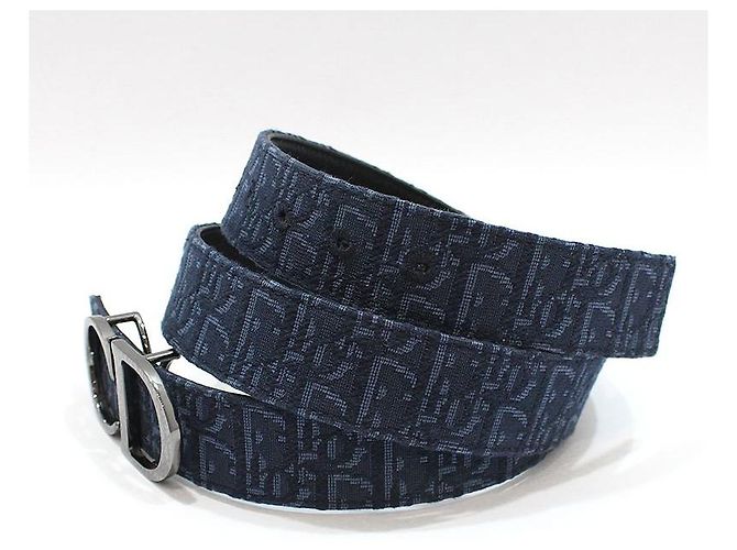 Dior Ceinture réversible à boucle Oblique CD - vue 3