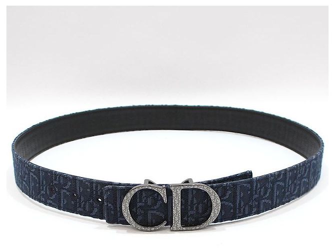 Dior Ceinture réversible à boucle Oblique CD - vue 4