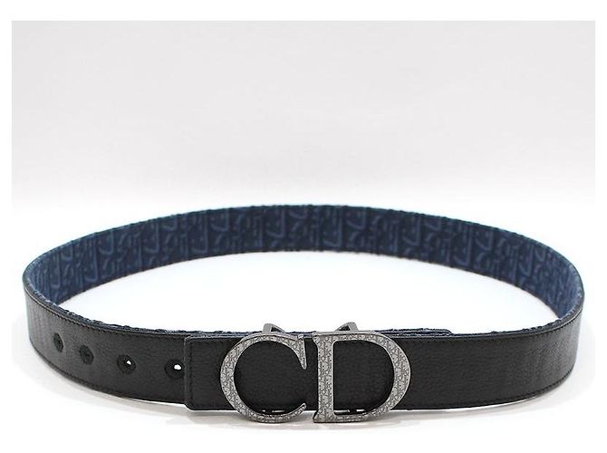 Dior Ceinture réversible à boucle Oblique CD - vue 5