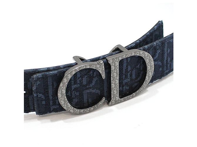 Dior Ceinture réversible à boucle Oblique CD - vue 8