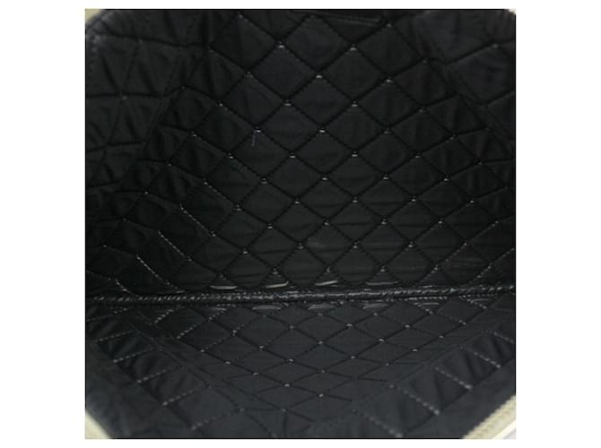 Chanel Clutch Boy Large Bicolore Nero e Argento - vista 7
