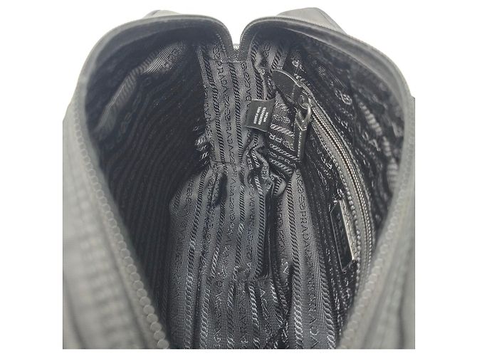 Prada Borsa a tracolla in Re-Nylon Argento - vista 10