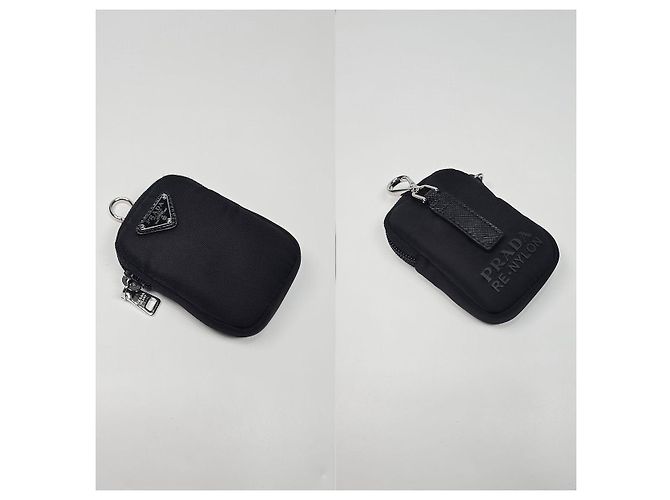 Prada Borsa a tracolla in Re-Nylon Argento - vista 11