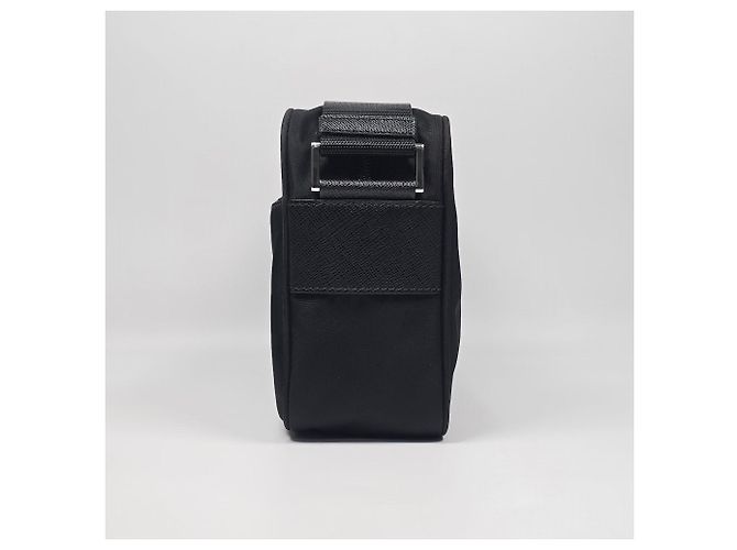 Prada Borsa a tracolla in Re-Nylon Argento - vista 5