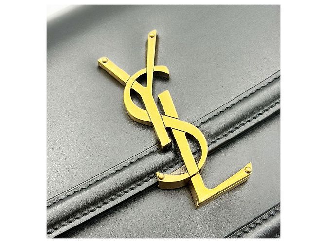 Saint Laurent Borsa a tracolla Solferino piccola con monogramma nero - vista 7