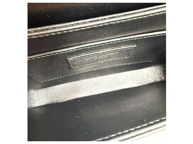 Saint Laurent Borsa a tracolla Solferino piccola con monogramma nero - vista 8
