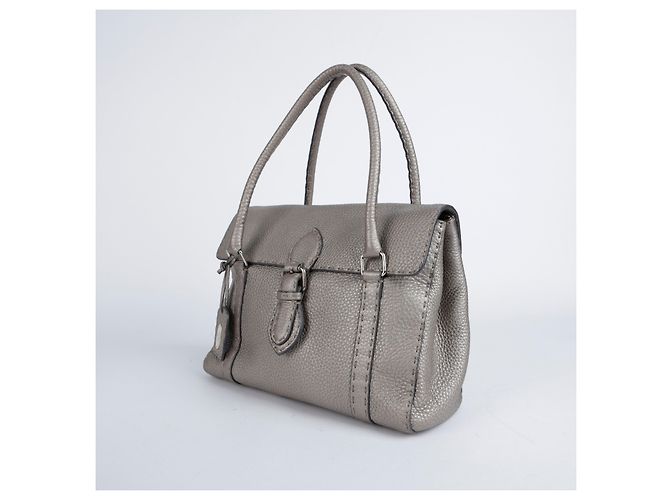 Fendi Metallic-Leder Sellaria Linda Tote Bag Mehrfarben - Ansicht 3