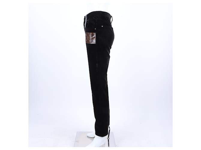Louis Vuitton Pantalones de pana Negro - vista 2