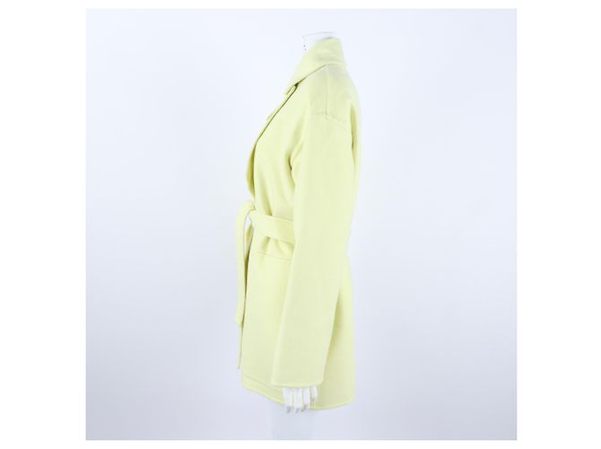 Hermès Cashmere Coat Yellow - view 2