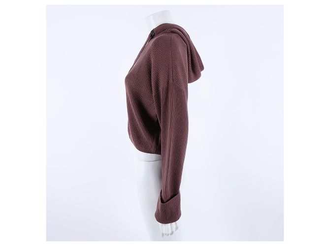 Brunello Cucinelli Strickjacke mit Kapuze und langen Ärmeln Braun - Ansicht 2