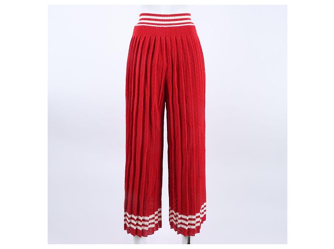 Pantalones de punto con bandas Gucci Adidas Roja - vista 3