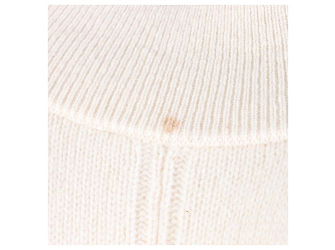 Hermès Strickkleid aus Kaschmir Weiß - Ansicht 5