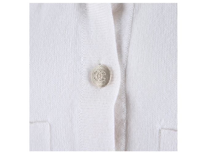 Chanel Vestido de cachemira Blanco - vista 4