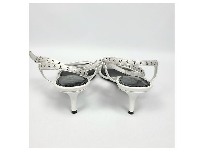 Louis Vuitton Monogram Strap Citizen Sandal White - view 3